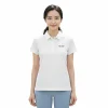 NCKU 成大紀念服飾：女款白色短袖 Polo 衫（Toray 系列）。