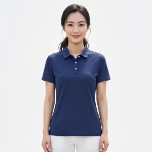 Alternative view of TORAY涼感快乾短袖Polo-深藍
